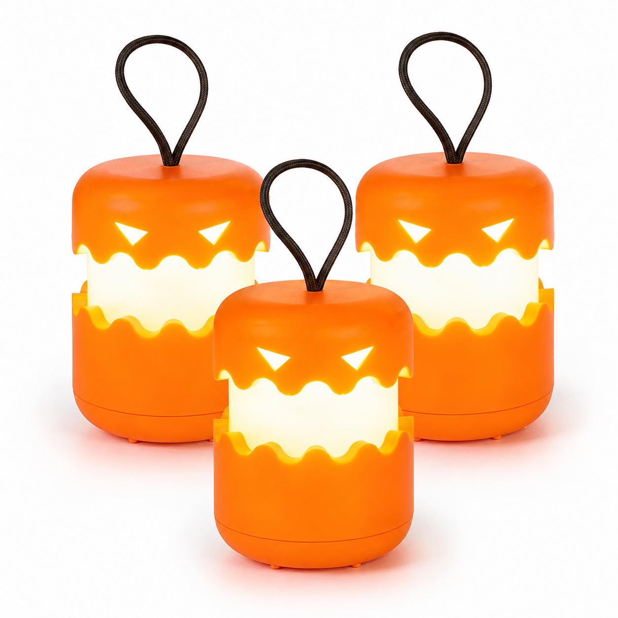Collapsible Halloween Pumpkin Lantern – Portable 360° Glow Jack-O’-Lantern Light