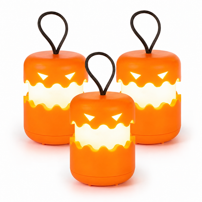 Collapsible Halloween Pumpkin Lantern – Portable 360° Glow Jack-O’-Lantern Light