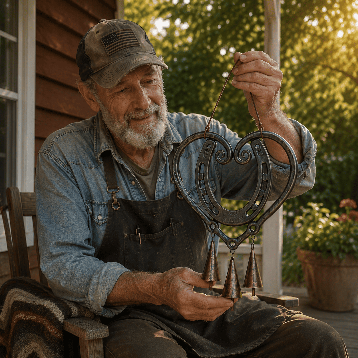 Love Horse Hoof Wind Chime
