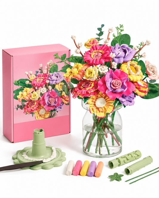 DIY Forever-Bloom Flower Bouquet Kit – Create, Arrange & Display Your Own Lasting Floral Masterpiece