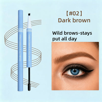 Four-Stroke Dual-Tip 3D Eyebrow Pencil