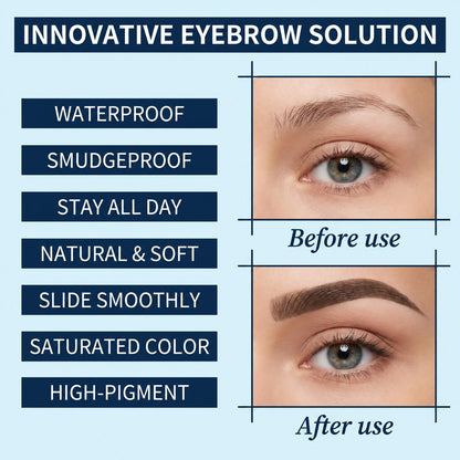 Four-Stroke Dual-Tip 3D Eyebrow Pencil