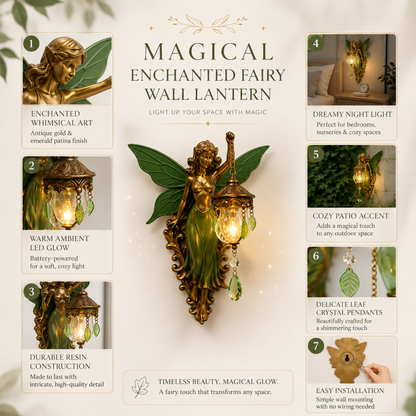 Enchanting Fantasy Wall Lamp – Wireless Vintage Sculpture Night Light