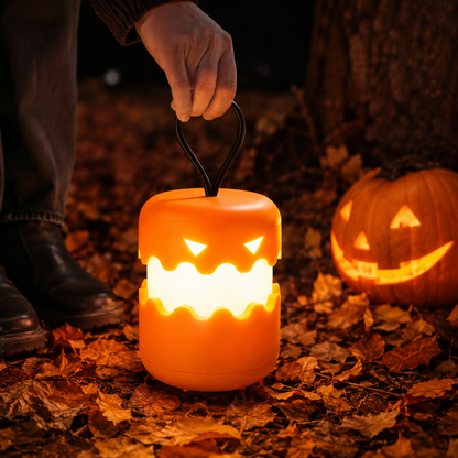 Collapsible Halloween Pumpkin Lantern – Portable 360° Glow Jack-O’-Lantern Light