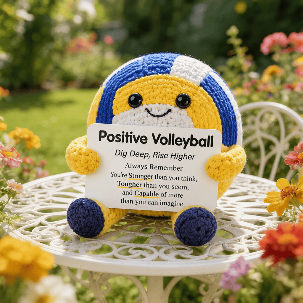 🔥Last Day- ⚽ Positive Soccer Buddy|Handmade Crochet Encouragement Gift 💚