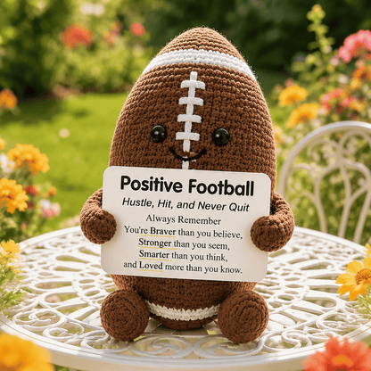 🔥Last Day- ⚽ Positive Soccer Buddy|Handmade Crochet Encouragement Gift 💚