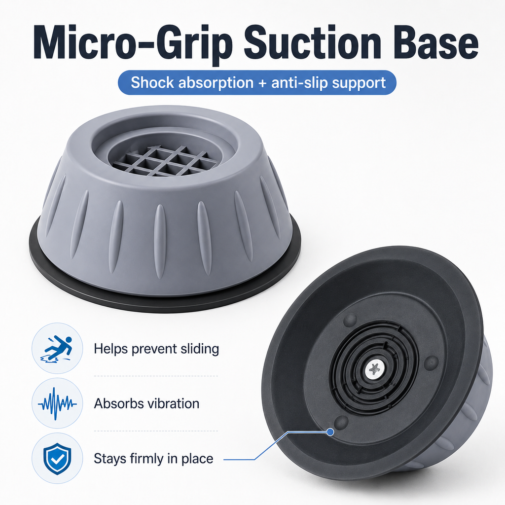 4PCS Anti-Vibration Non-Slip Washer Pads