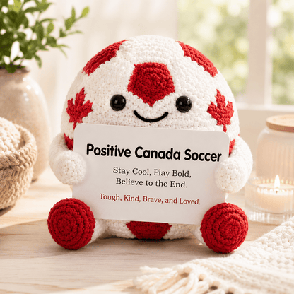 🔥Last Day- ⚽ Positive Soccer Buddy|Handmade Crochet Encouragement Gift 💚
