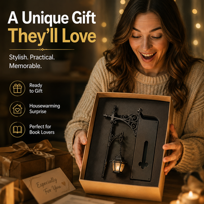 🔥 50% OFF TODAY | Vintage LED Library Lantern 📚 Cozy Bookshelf Light & Gift For Book Lovers