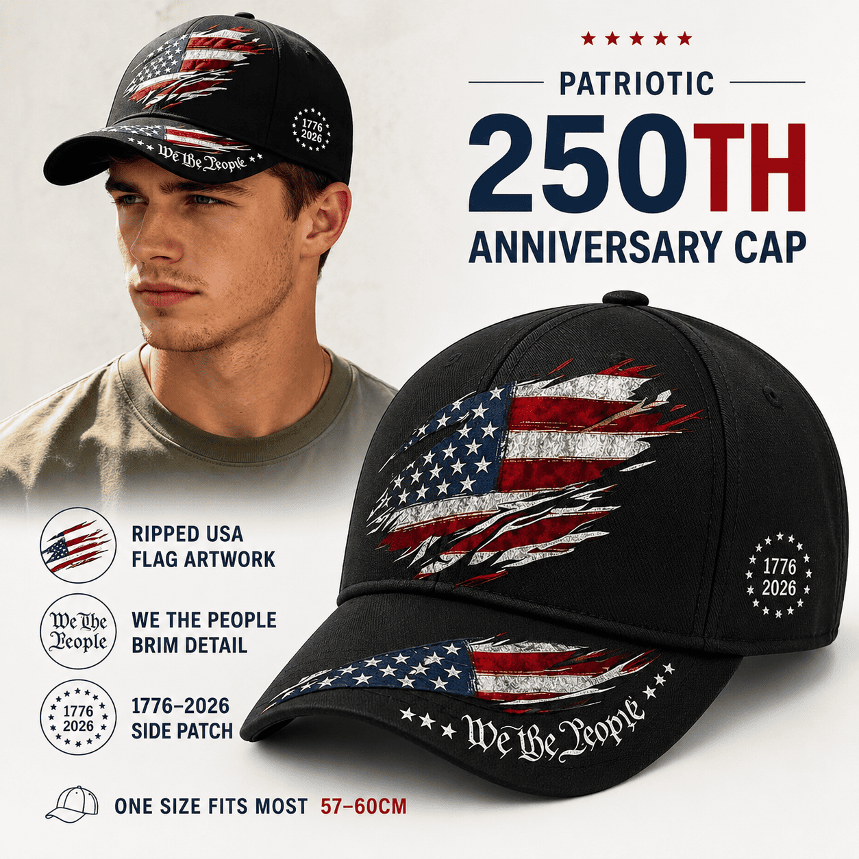 Wear Your Pride: The Ultimate 1776-2026 Commemorative Cap 🇺🇸