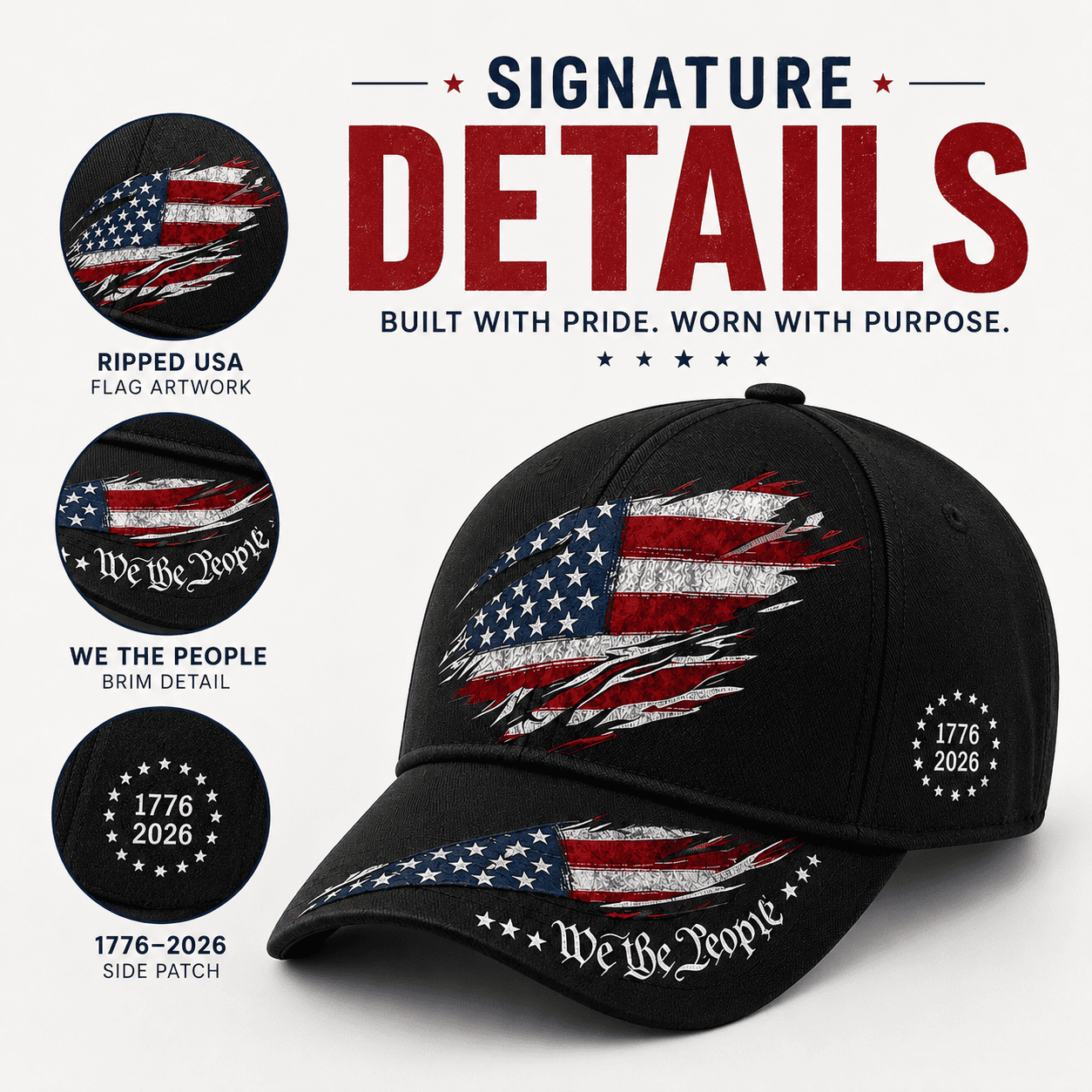 Wear Your Pride: The Ultimate 1776-2026 Commemorative Cap 🇺🇸