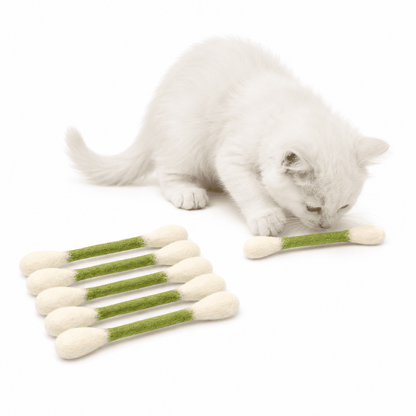 6 Pack🔥Giant Cotton Swabs Your Cat Will Obsess Over!