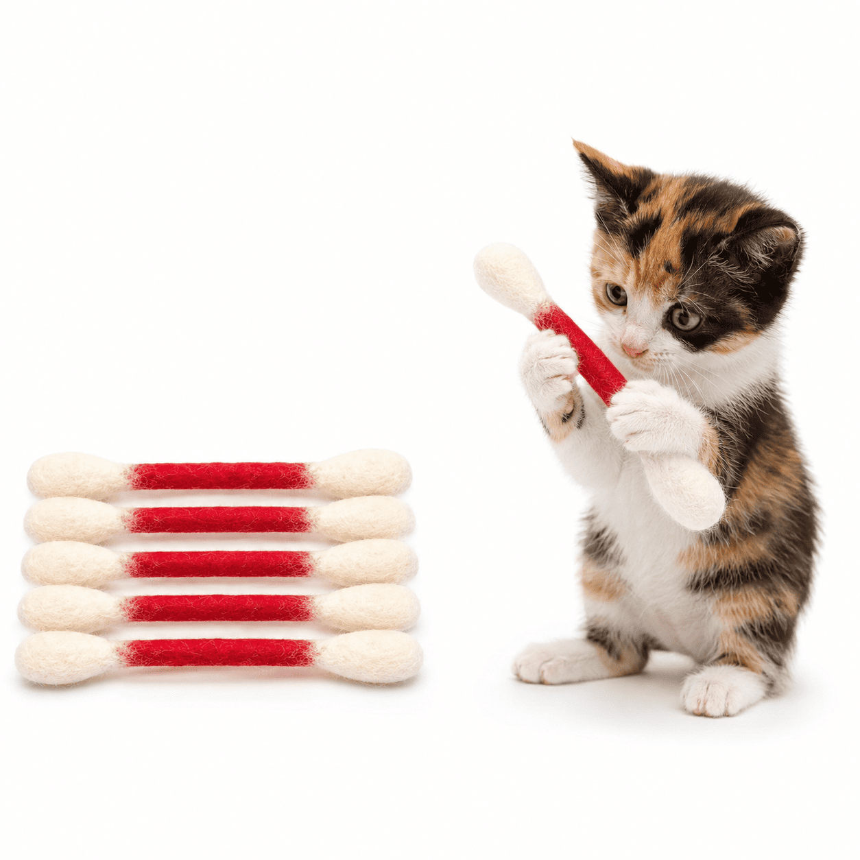 6 Pack🔥Giant Cotton Swabs Your Cat Will Obsess Over!