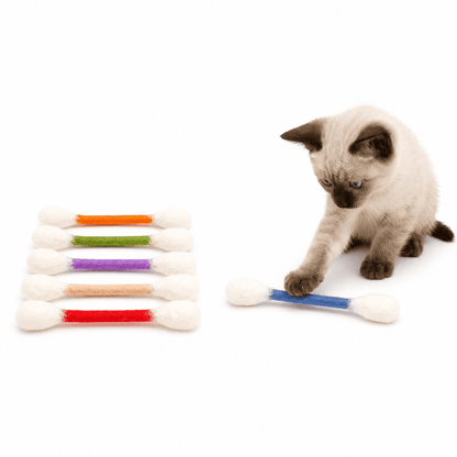 6 Pack🔥Giant Cotton Swabs Your Cat Will Obsess Over!