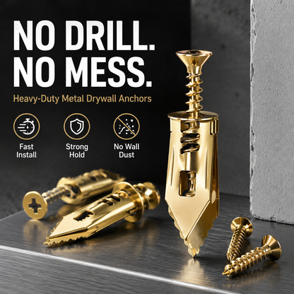 🏠 80PCS Wall Anchor & Screw Kit – Strong Hold for Home Repairs