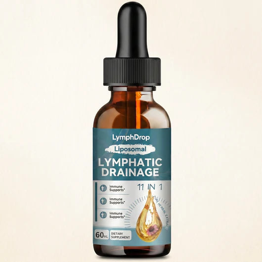 Liposomal Lymphatic Drainage Drops - 11 In 1 Organic Supplement with Burdock Root Echinacea Elderberry Calendula Cleavers Herb Dandelion Supports Lymphatic Health 2 FL.OZ Healthcare Natural