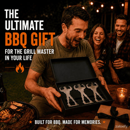 Funny BBQ Muscle Man Hot Dog Holders