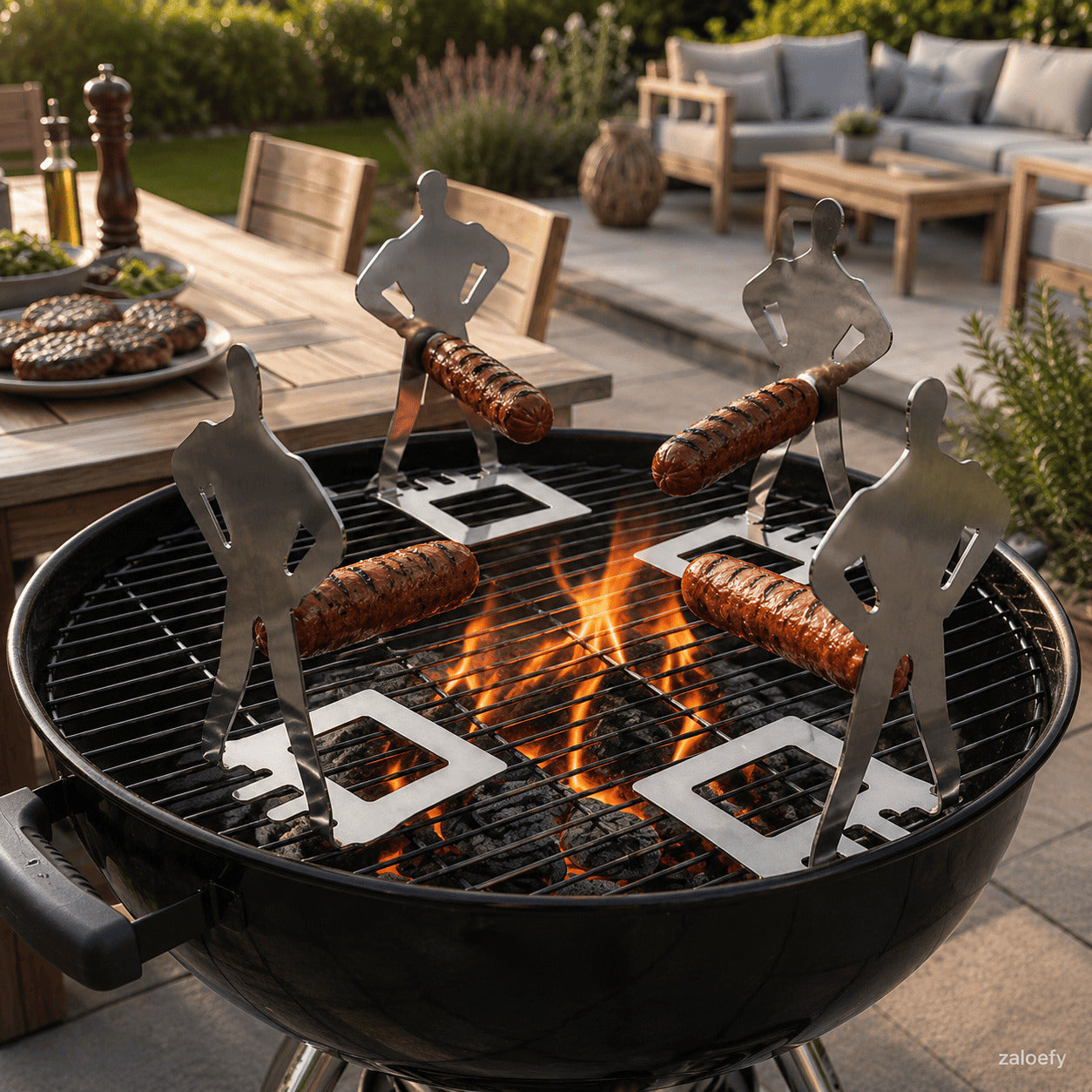 Funny BBQ Muscle Man Hot Dog Holders