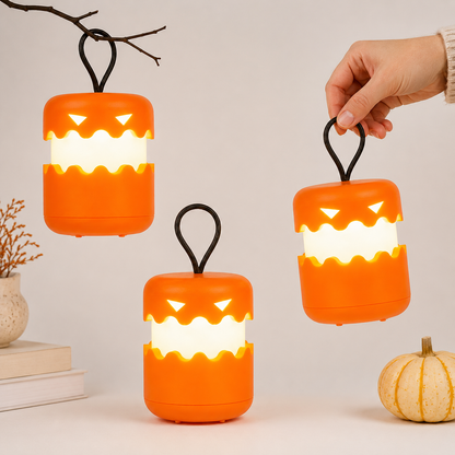 Collapsible Halloween Pumpkin Lantern – Portable 360° Glow Jack-O’-Lantern Light